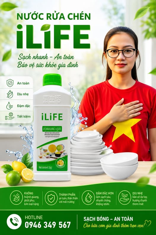 NƯỚC RỬA CHÉN SINH HỌC iLIFE