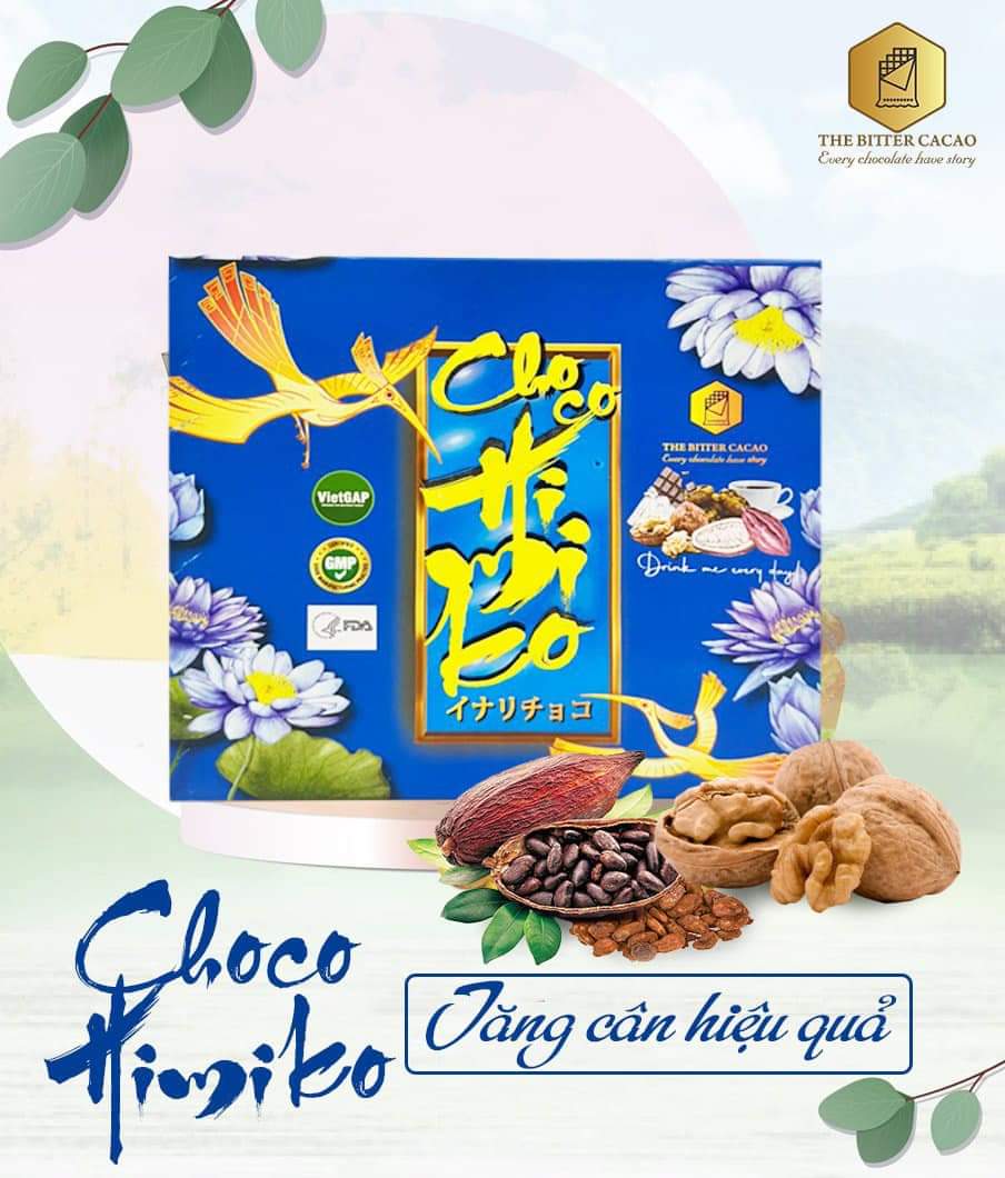 Cacao tăng cân Choco Himiko, giúp tăng cân, cung cấp dinh dưỡng, tăng cường sức khỏe, ăn ngon, ngủ